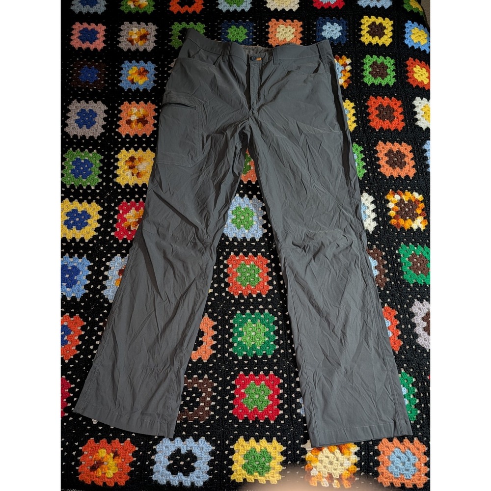 Eddie Bauer Men's 38X32 Gray Travex Pants Outdoor Hiking Stretch Lightweight‎